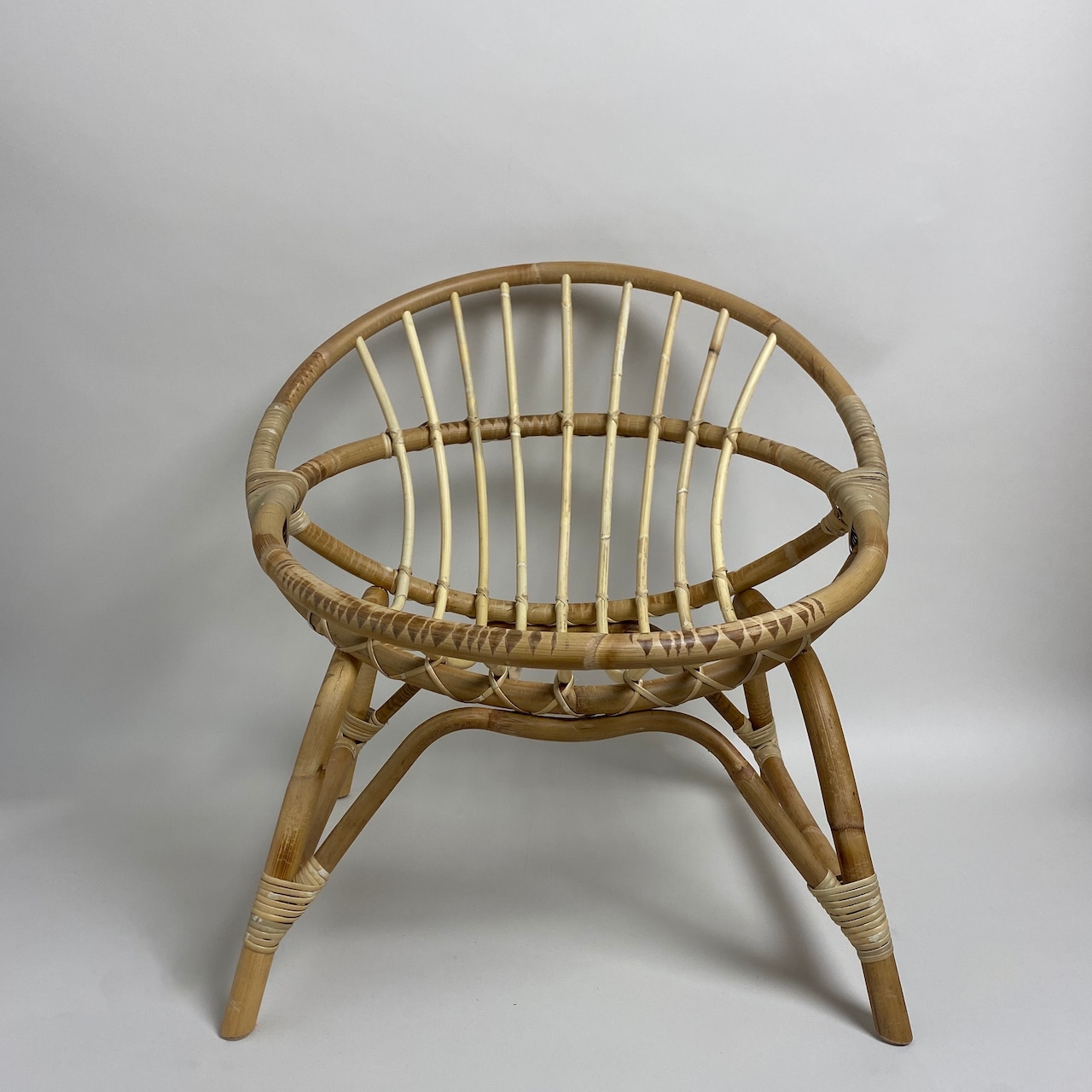 Rattan Round Chair / ラタン ラウンド チェア〈キッズチェア / ディスプレイ 〉