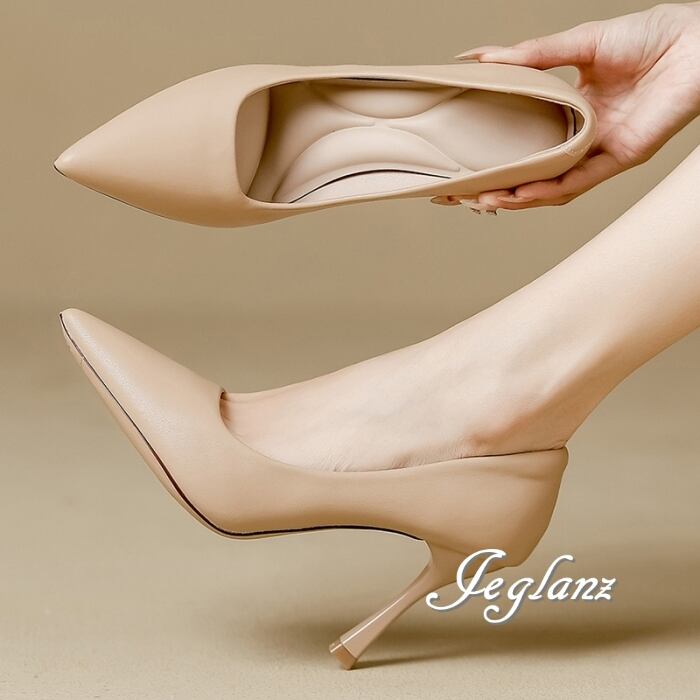 2色 パンプス ハイヒール フォーマル ポインテッドトゥ 7cm/9cm(MD632)χ
