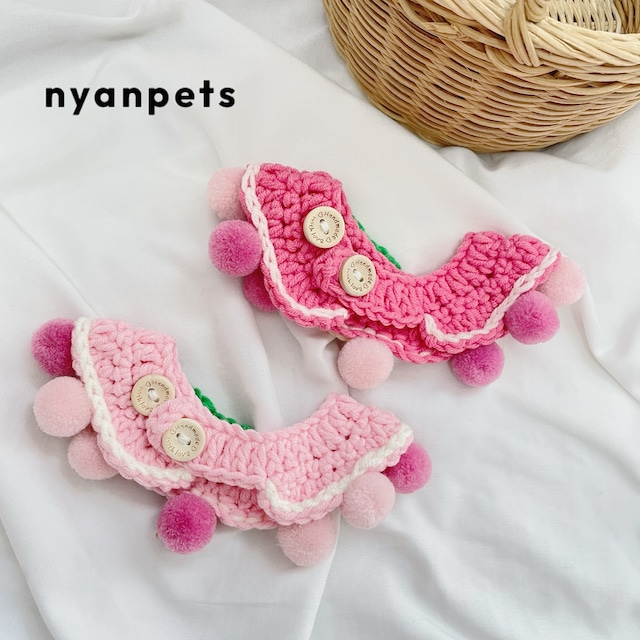 さくらんぼニットチョーカー 猫 すたい 付け襟