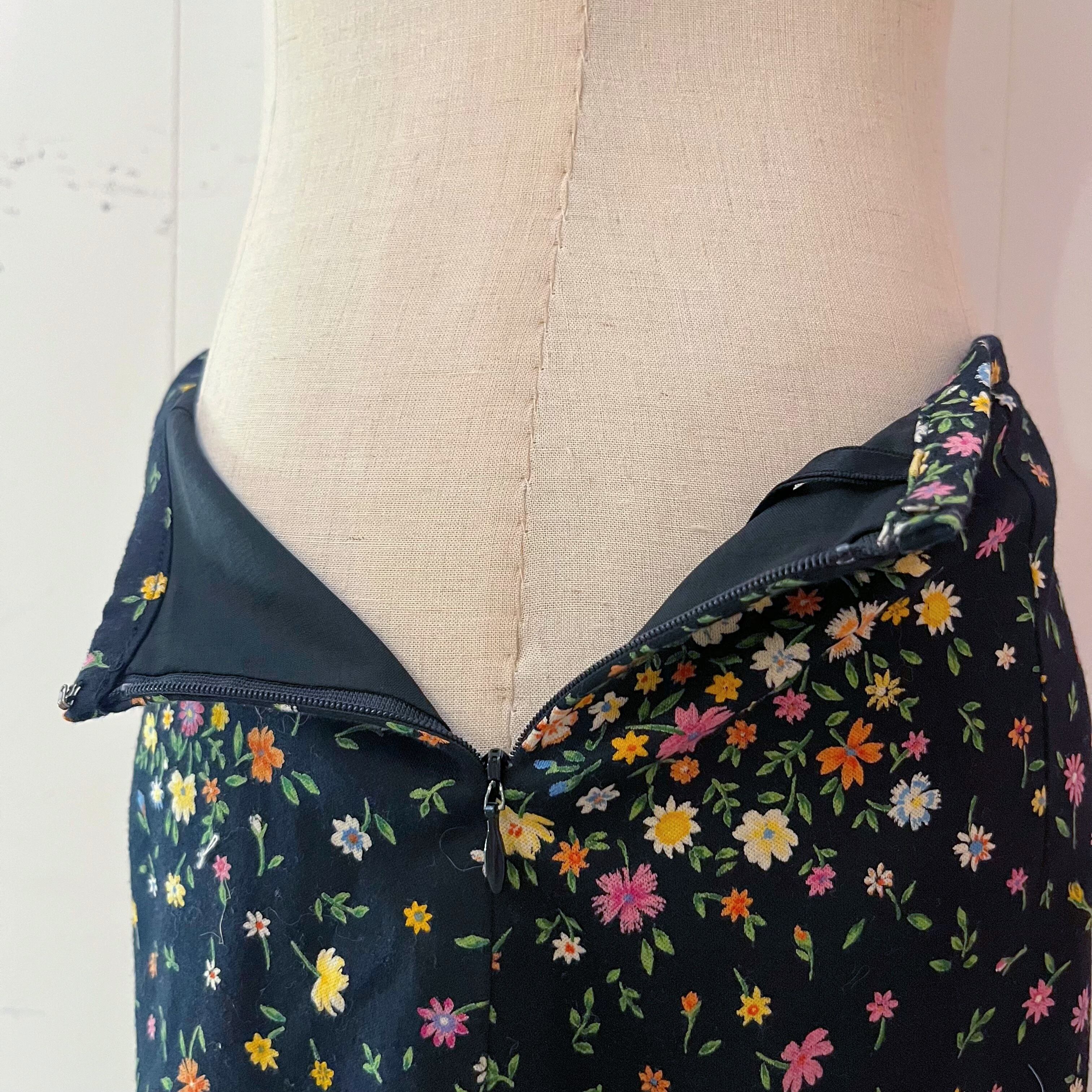 mini colorful flower skirt