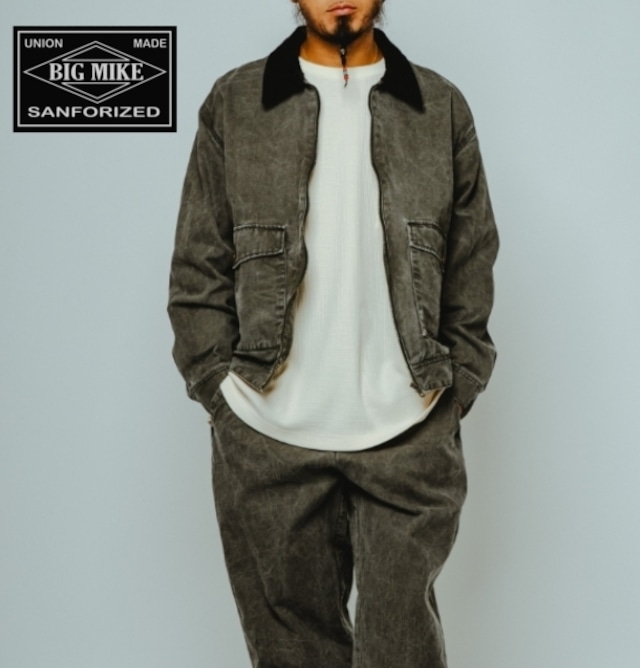 BIG MIKE ビッグマイク ジャケット ダックジャケット トラッカージャケット 長袖 Washed Duck Tracker Jacket BLACK 102616201