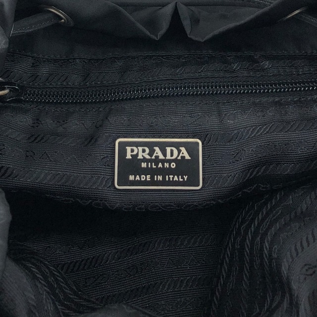 PRADA プラダ バックパック ブラック ナイロン ダブルポケット リュック vintage ヴィンテージ オールド hspzjr