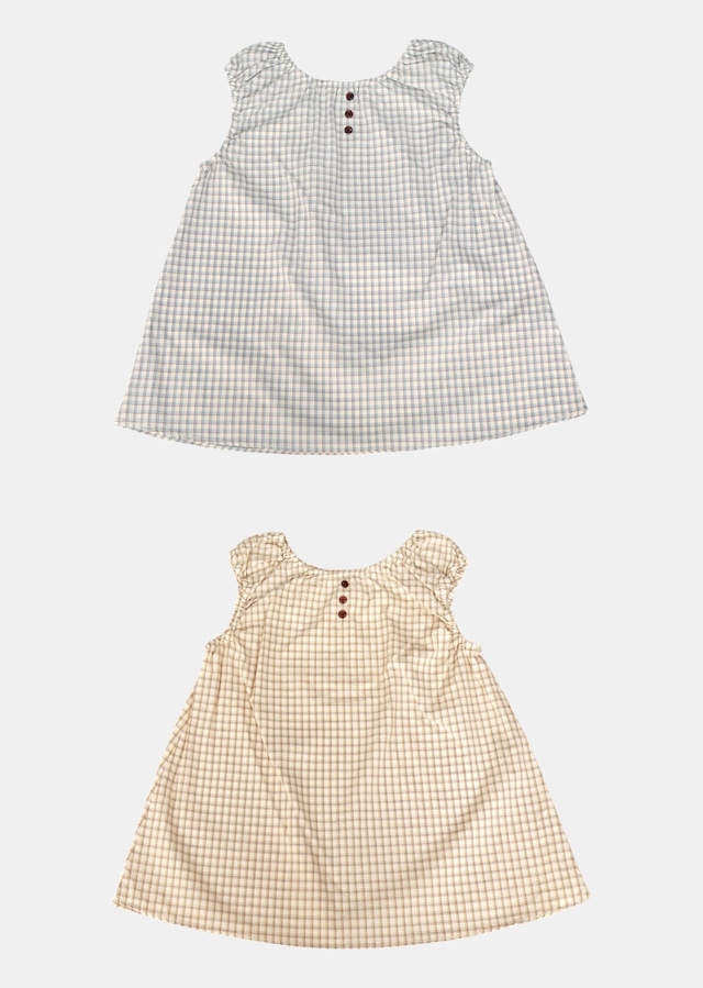 【取寄】mardi amber|beans check dress|ビーンズチェックワンピース|XS-2XL|kids|26 autumn