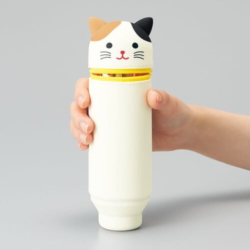 ハチワレ猫スタンドペンケース L size