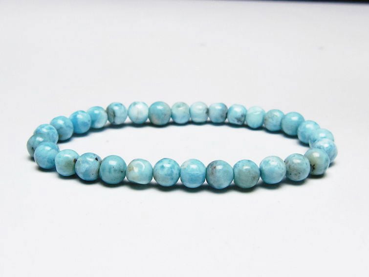 ラリマー ブレスレット 6mm 一点物 メール便可 [M便 1/10] 111-45352