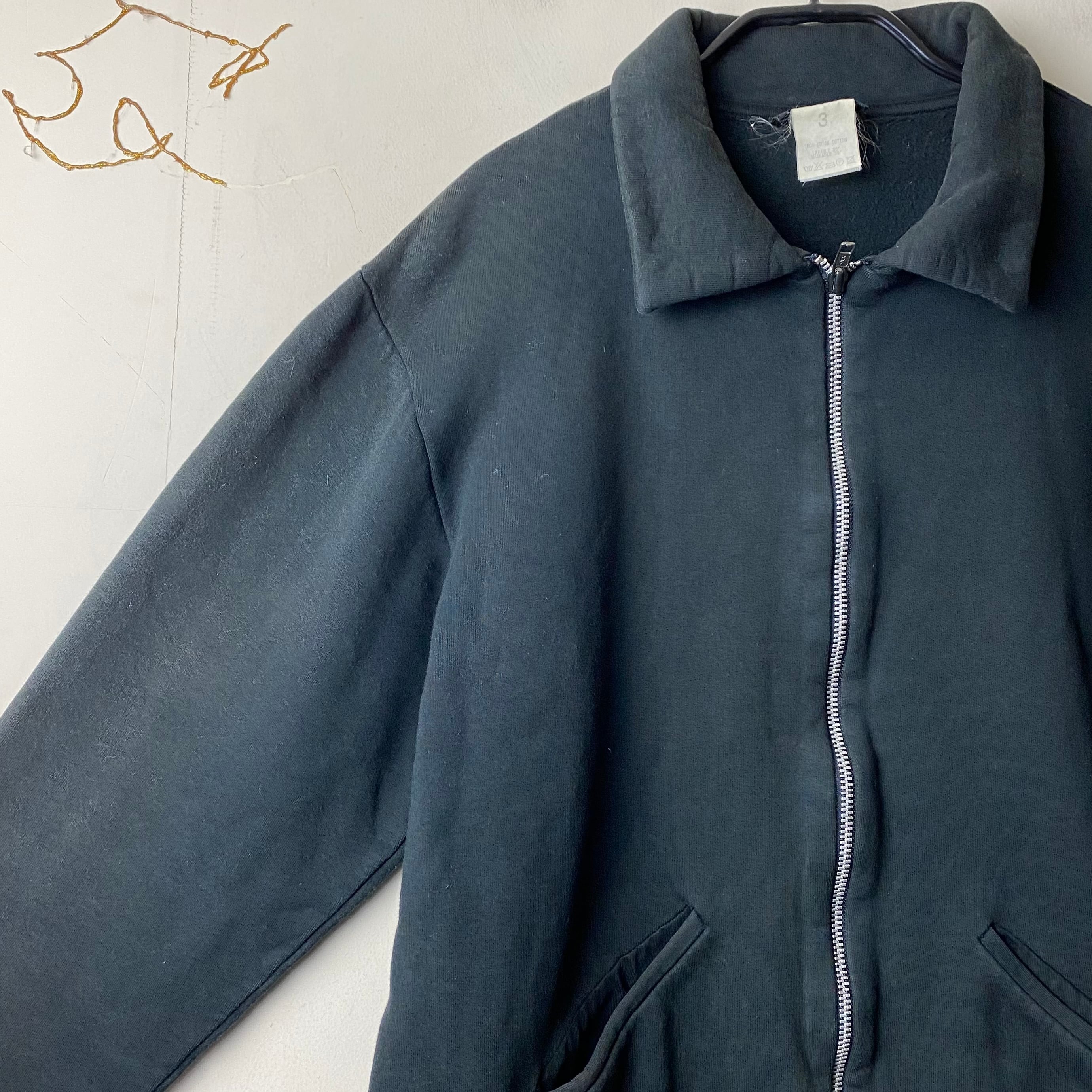 AGNES B.HOMME black sweat blouson | NOIR ONLINE