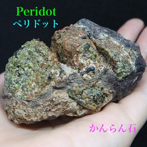 ペリドット Lava Bomb  原石 橄欖石（かんらんせき）159,3g PED017  鉱物　天然石 パワーストーン 原石