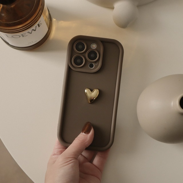 ［ phone case ］gold heart
