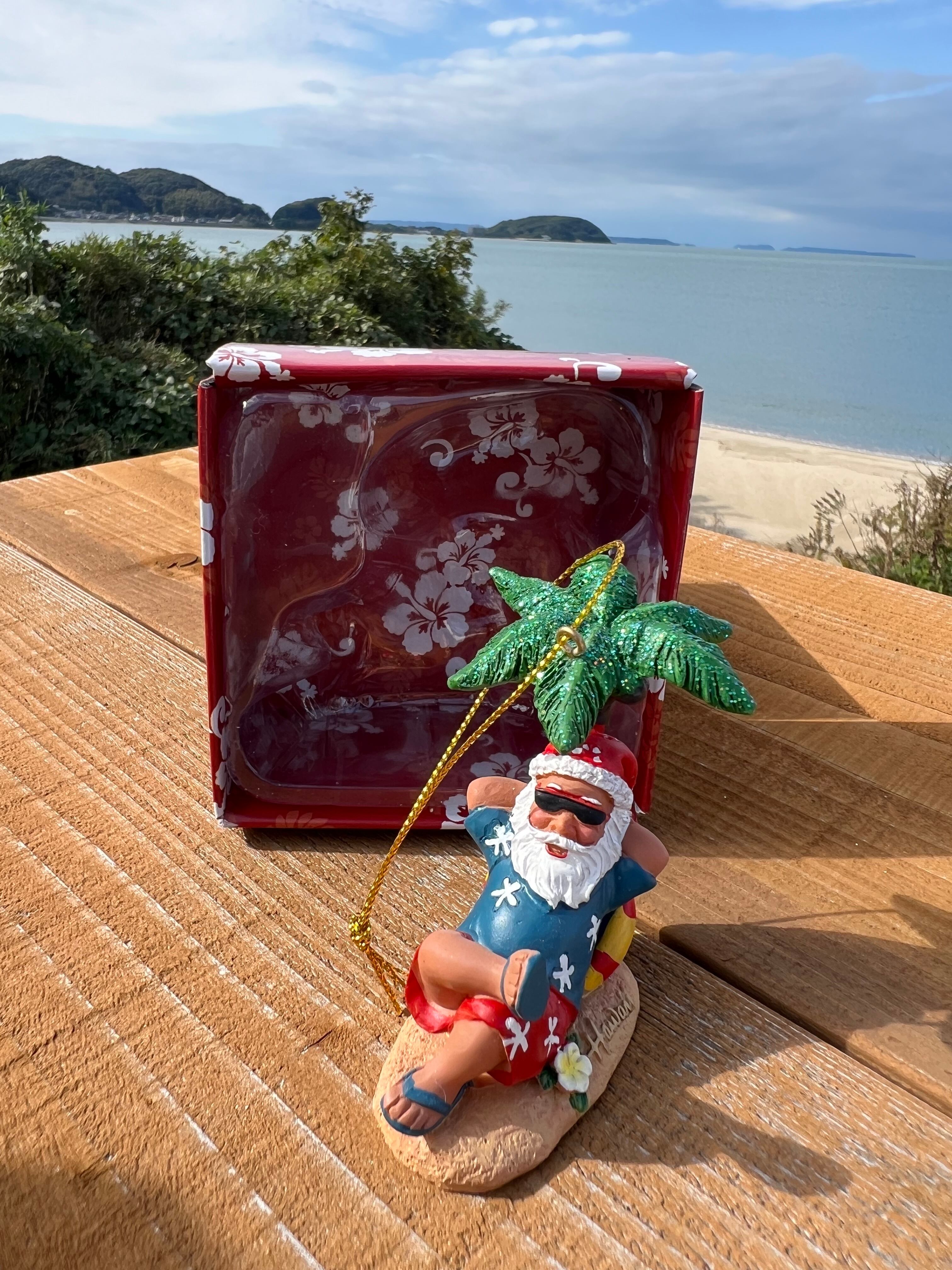 限定品】1点のみ ハワイ クリスマスオーナメント サンタ ハワイアン