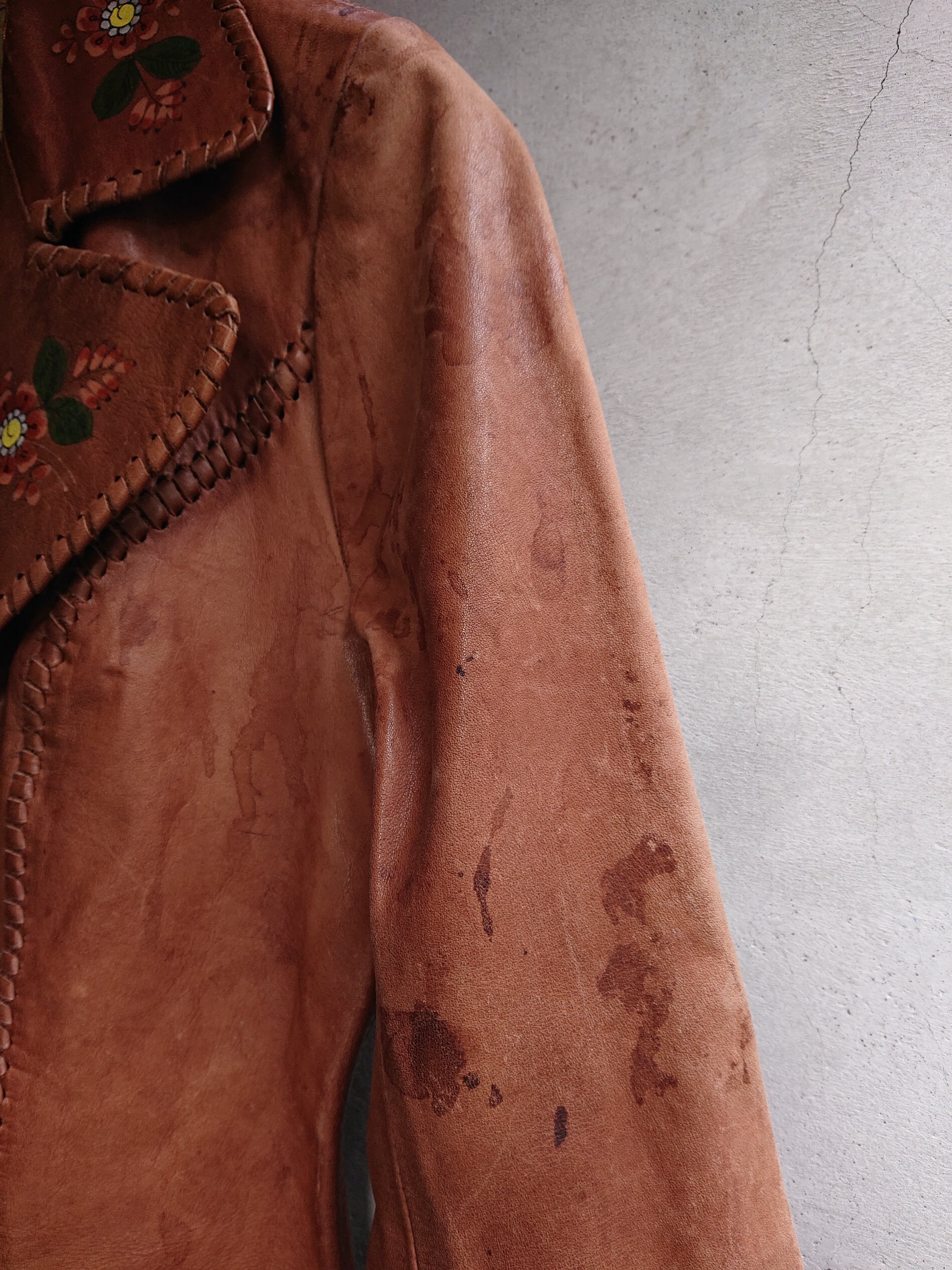 1970s Char LEATHER JACKET Brown Color | BOW & ARROW WEB STORE