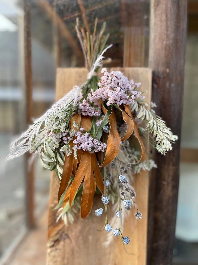 ドライフラワースワッグd