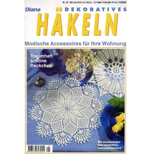 ドイツ手芸小冊子　Diana Dekoratives　Häkeln　25号