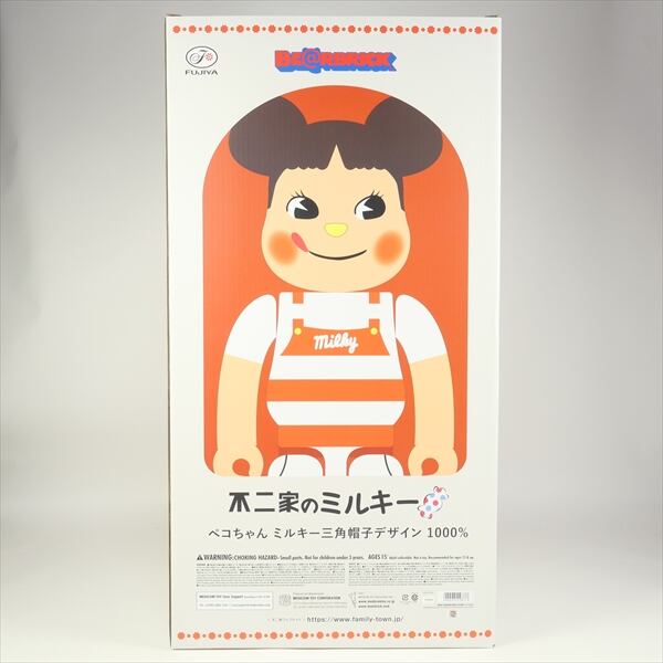 BE＠RBRICK ペコちゃん ミルキー三角帽子デザイン 1000％