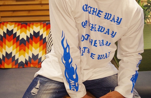 Long T-shirt 【fire pattern】