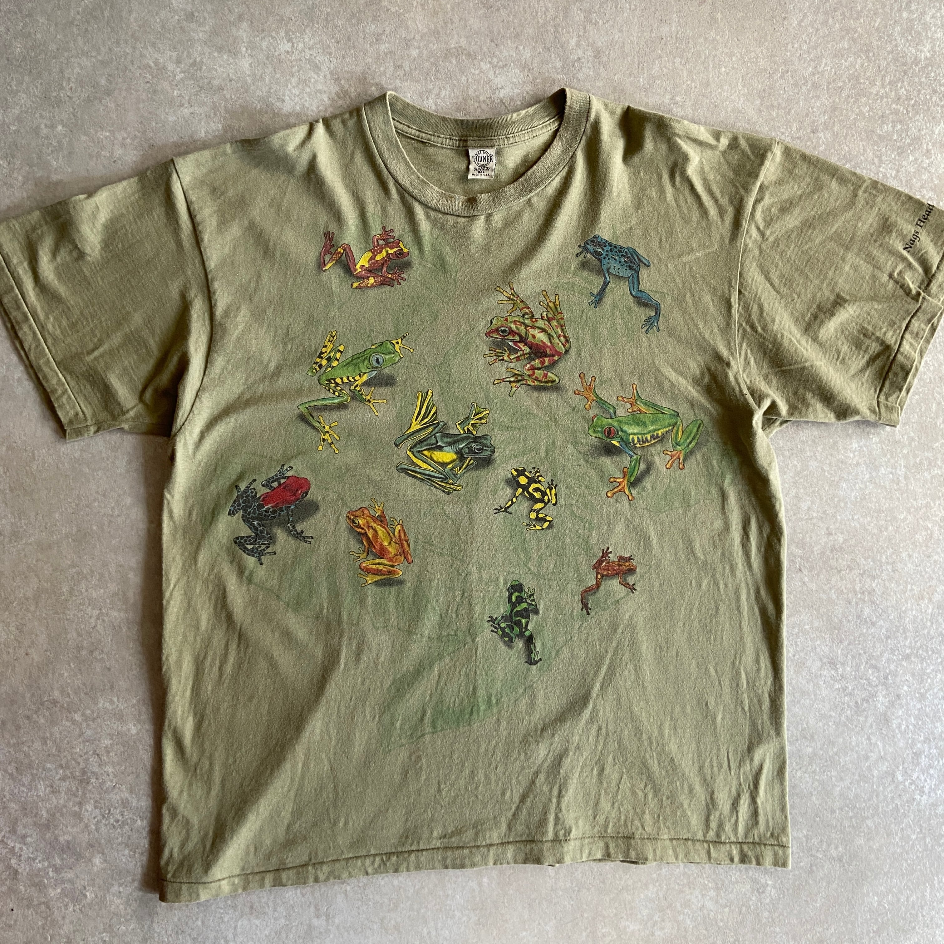 1990s Frog Tee XXL Made in USA H036