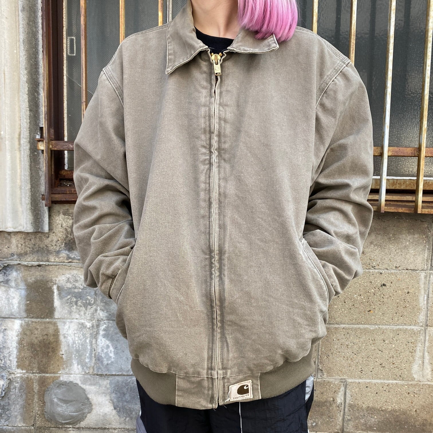 90年代 Carhartt カーハート J102DES ダック地 ワークジャケット 