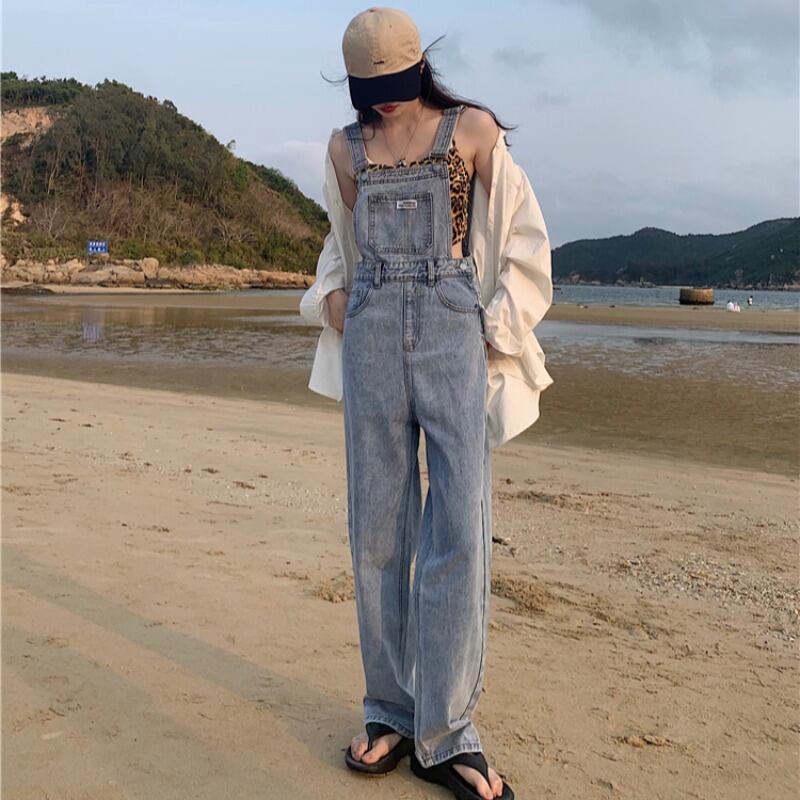 ジーンズ サマーハイウェストルーズパンツ レッド 夏物 YY-ファッション39948032604