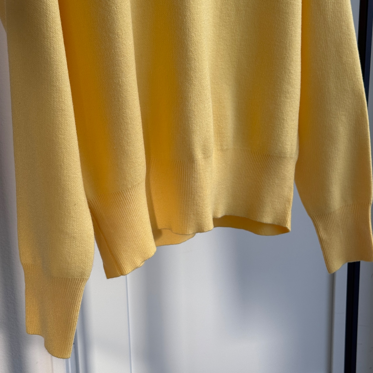 【鹿児島先行販売】刺繍ロゴスウェットライクKnit/イエロー