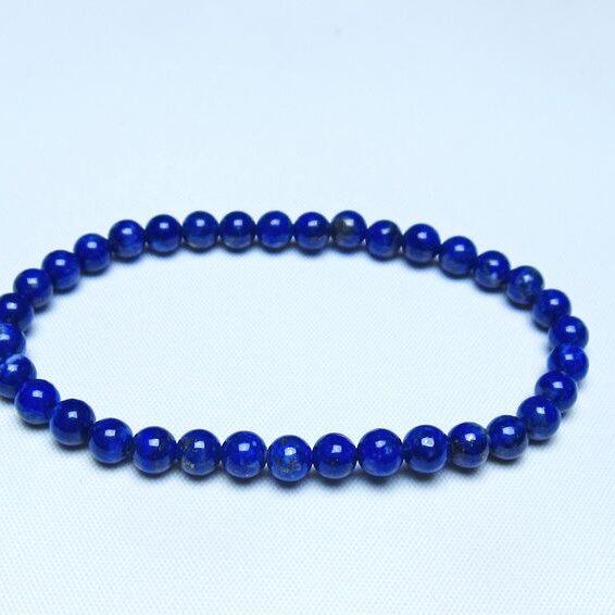 ラピスラズリ ブレスレット 5mm 一点物 メール便可 [M便 1/10] 111-48414