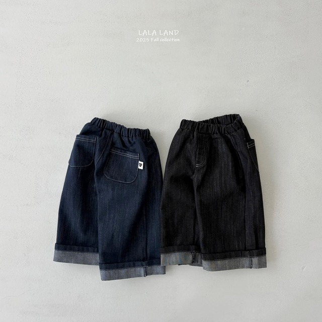 «Sold out»«LaLa Land» ロールアップデニムパンツ 2colors