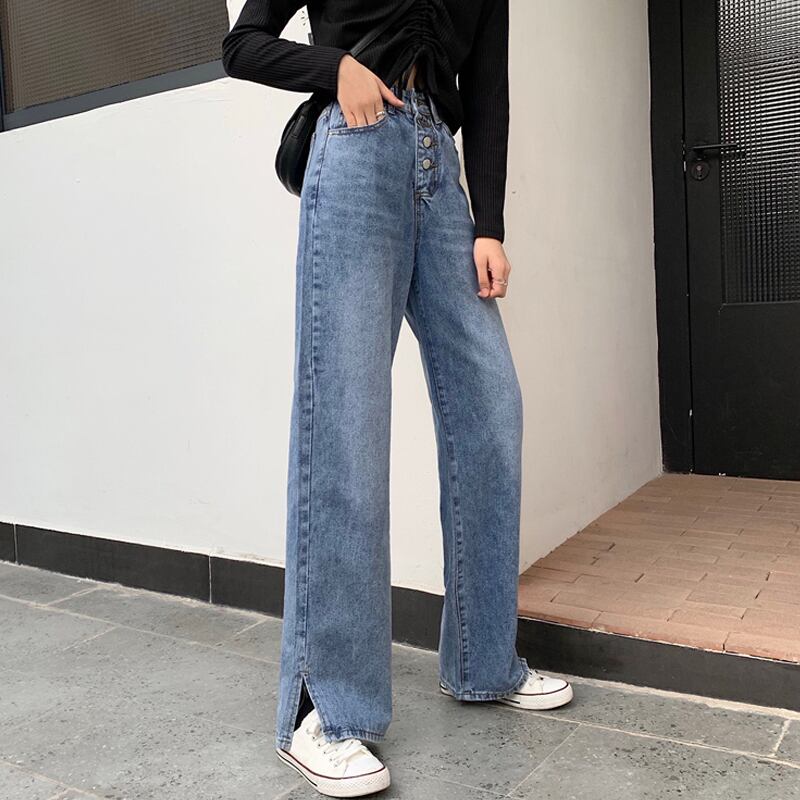 パンツ スプリングハイウェストスキニールーズジーンズ レディース 春物 試着室64993262681