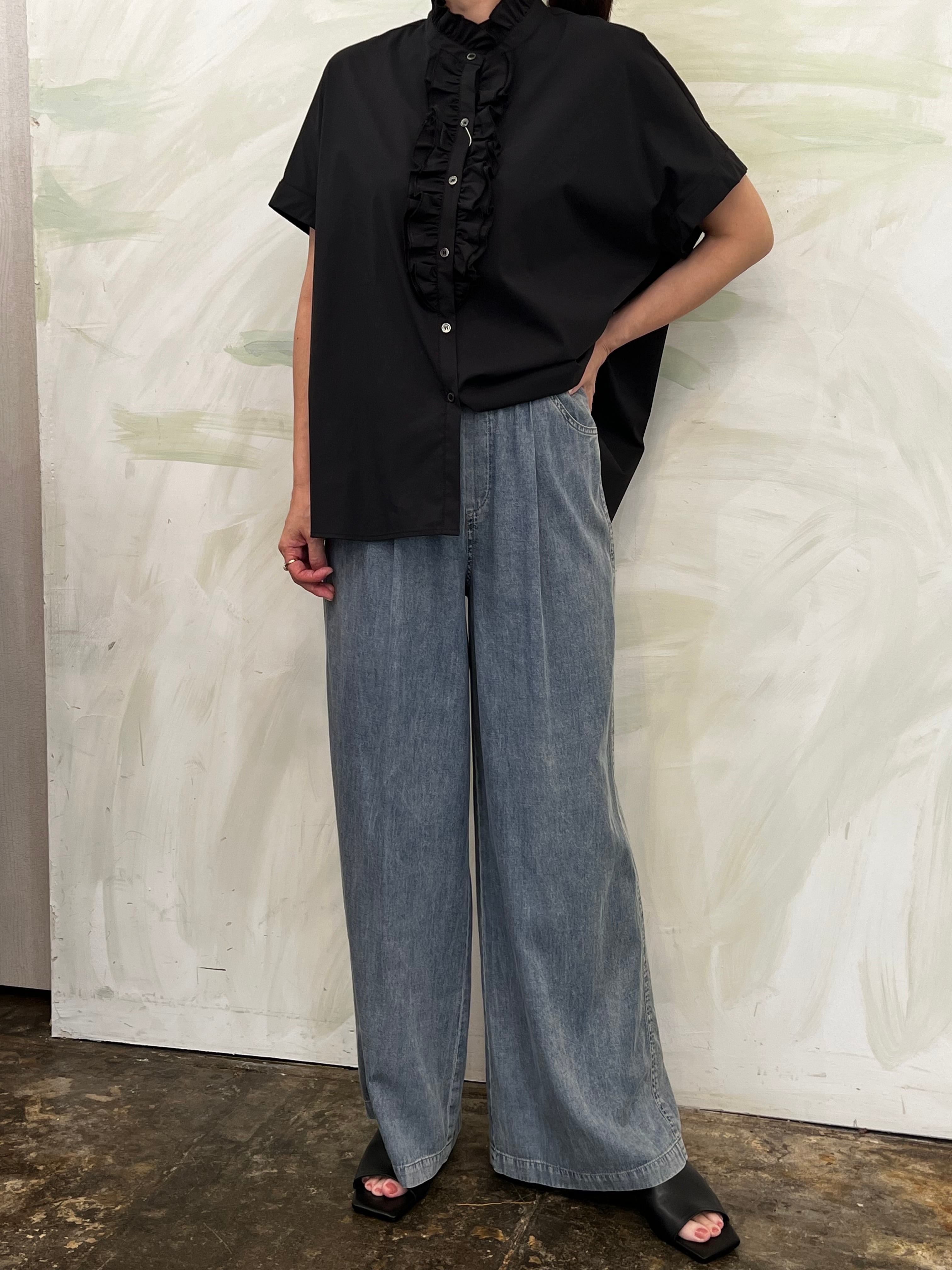 CYAN tokyo/オーバータックリネンデニムワイド | 20ｰtwentyｰ