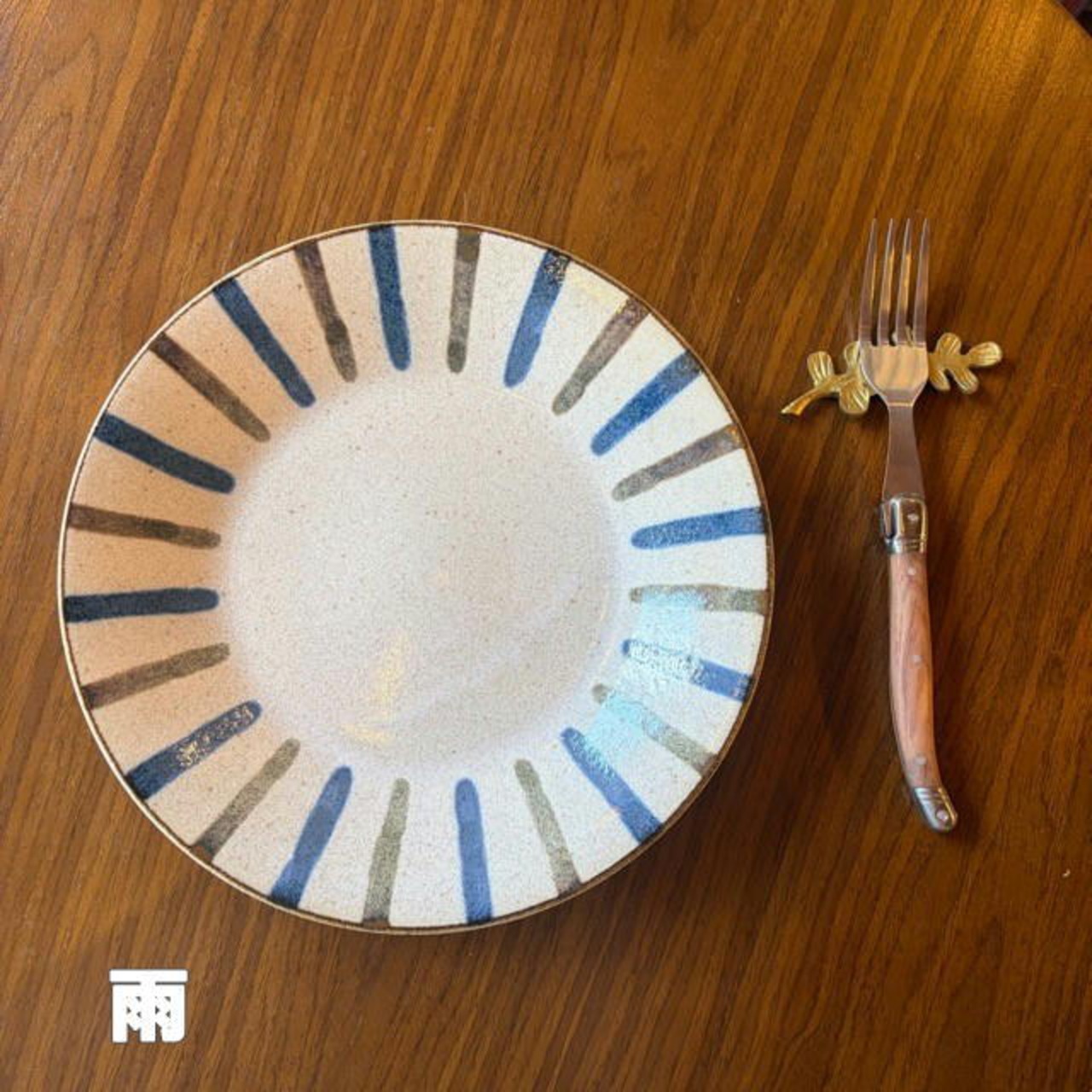 ぱいかじ 23.8cm  3Type　丸皿 パスタ皿 カレー皿 サラダ プレート 陶器 美濃焼 日本製　和　Plate　