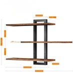 収納 木製 壁掛け 棚 家庭用リビングルーム 本棚 子供部屋 一人暮らし 省スペース ミニマリスト シンプル おしゃれ 北欧 木目柄 茶色 白 ブラウン ホワイト