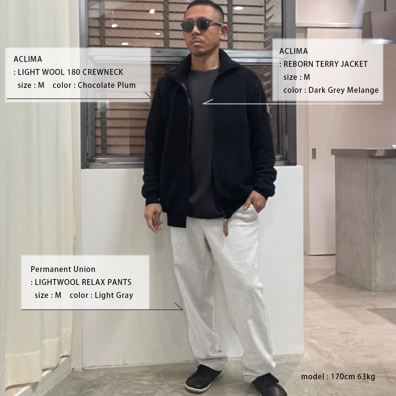 ACLIMA LIGHT WOOL 180 CREWNECK Men's | WORKROWN UNIFORM