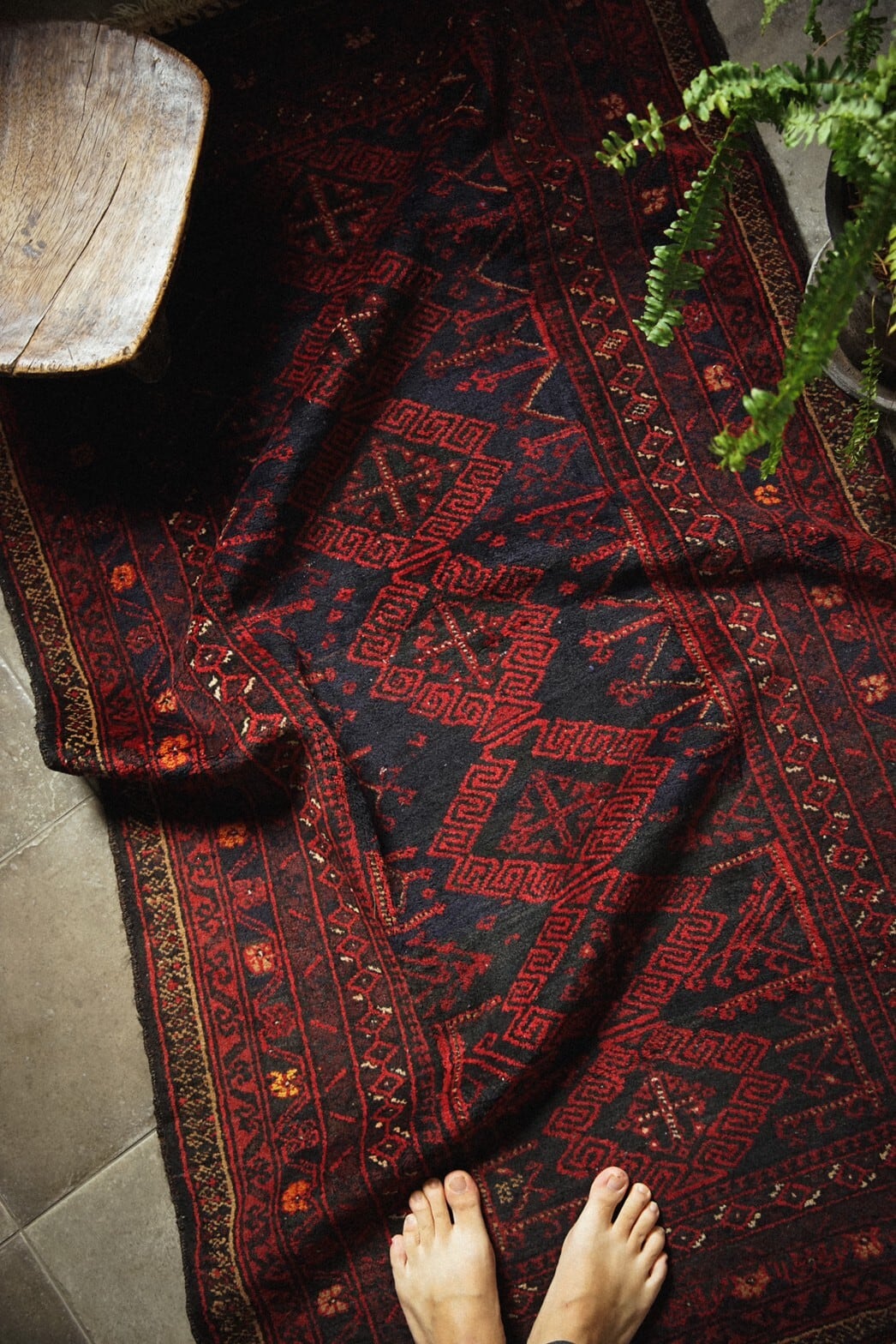 400-Vintage Baluch rug