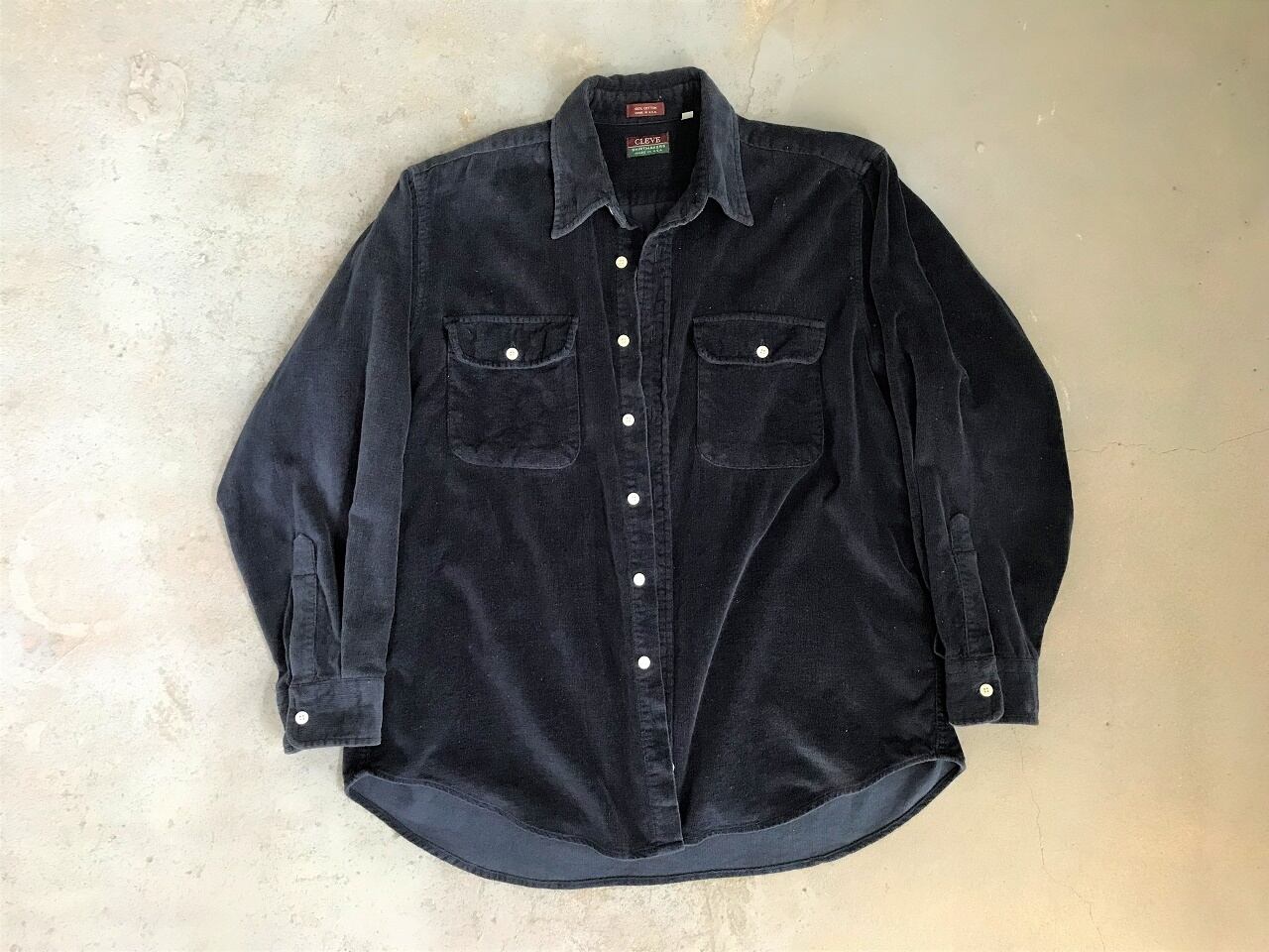 90s CLEVE SHIRT MAKER corduroy shirt
