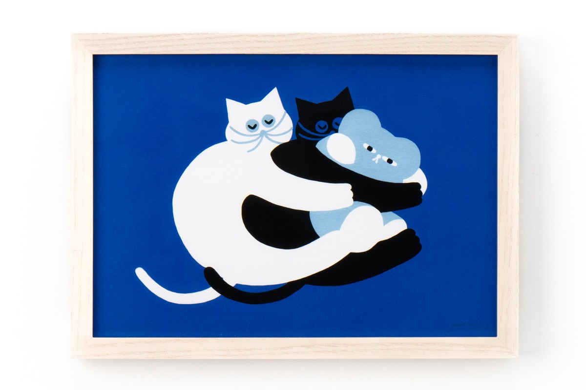 受注販売・4月上旬お届け】umao 複製原画 CAT1 （額装有り、直筆 