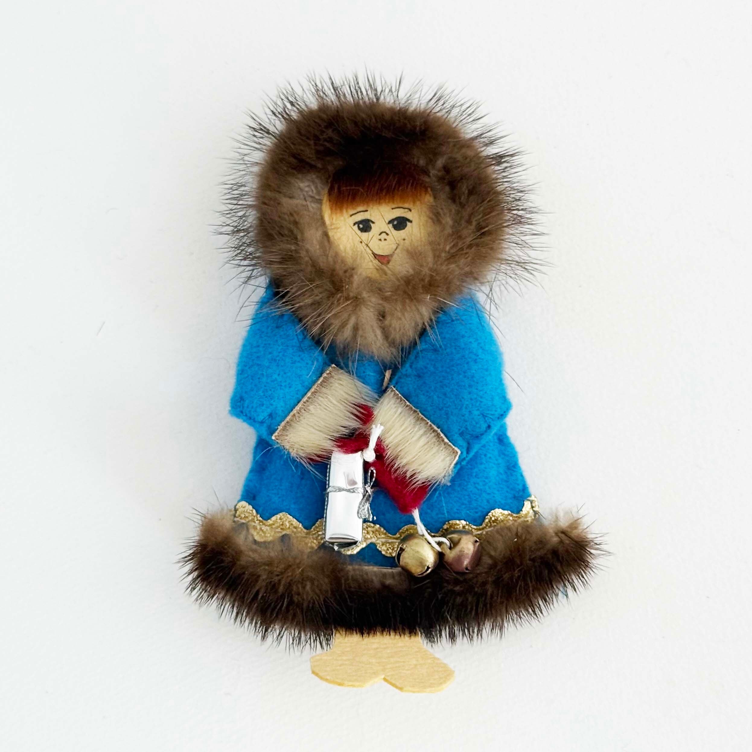 北方民族人形（青）