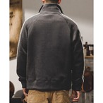 Half Zip-Up Line-In Sweat Material ◇3color H0826