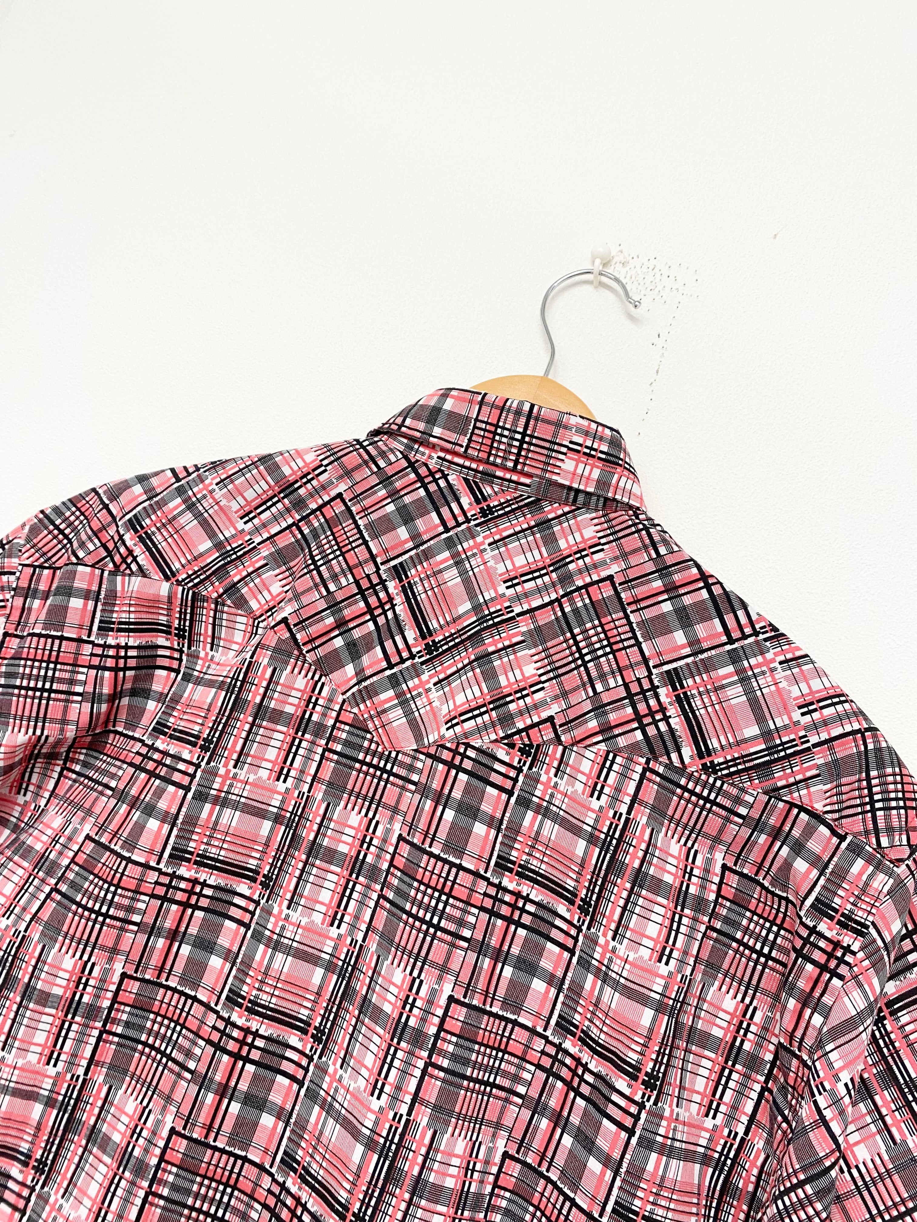 トップス 90s Old Stussy Checked Shirt / old skate 90s Stussy Patch Work Check Print Short Sleeve Shirt/L | ACIDHOUSE