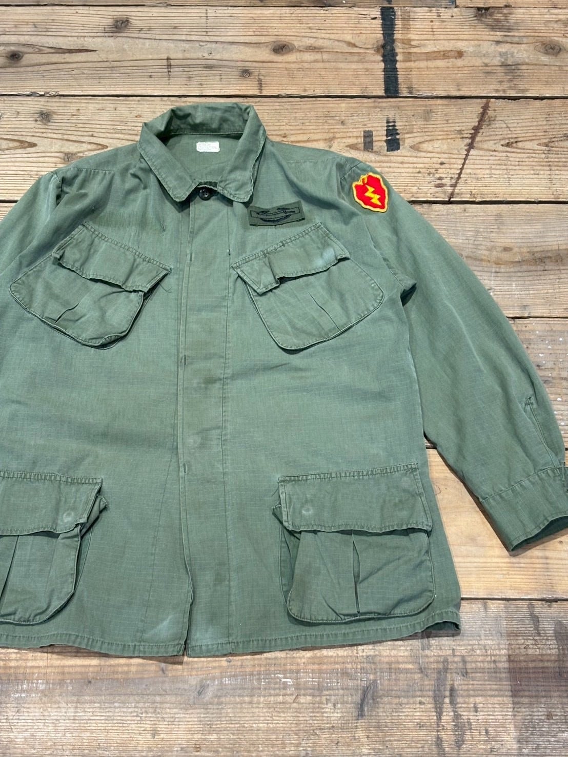 VINTAGE 60's US ARMY JUNGLE FATIGUE JACKET 4th | vintage clothing