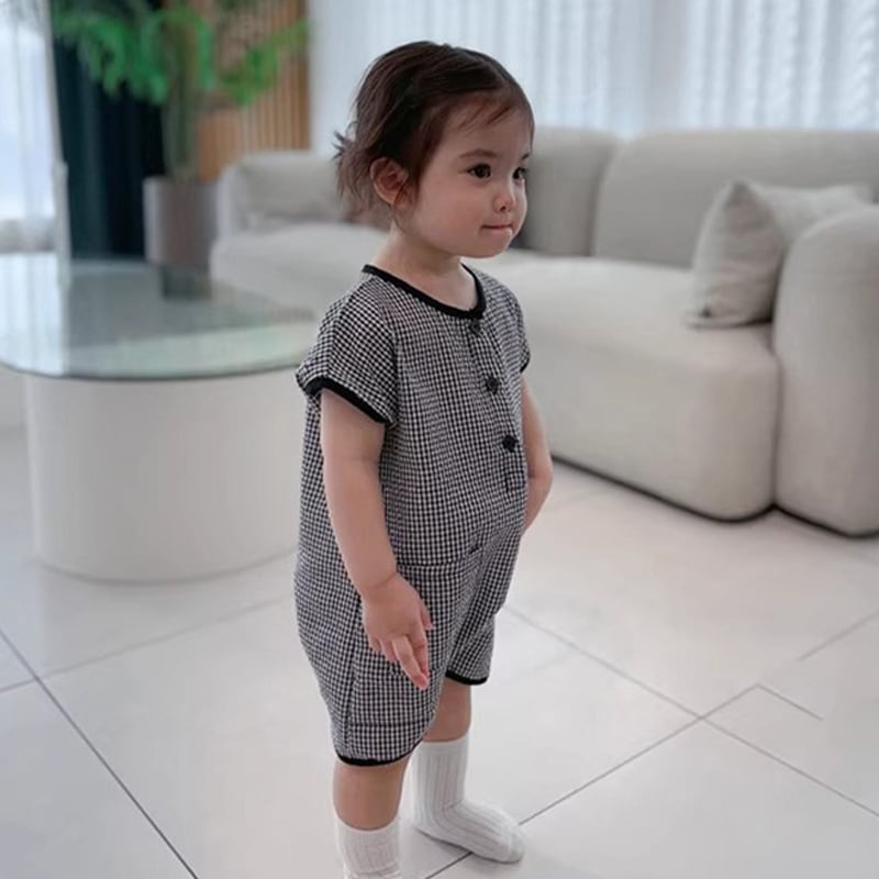 キッズ服(100cm~) SOOR PLOOM ノースリーブ 3yr/98cm ギンガムチェック