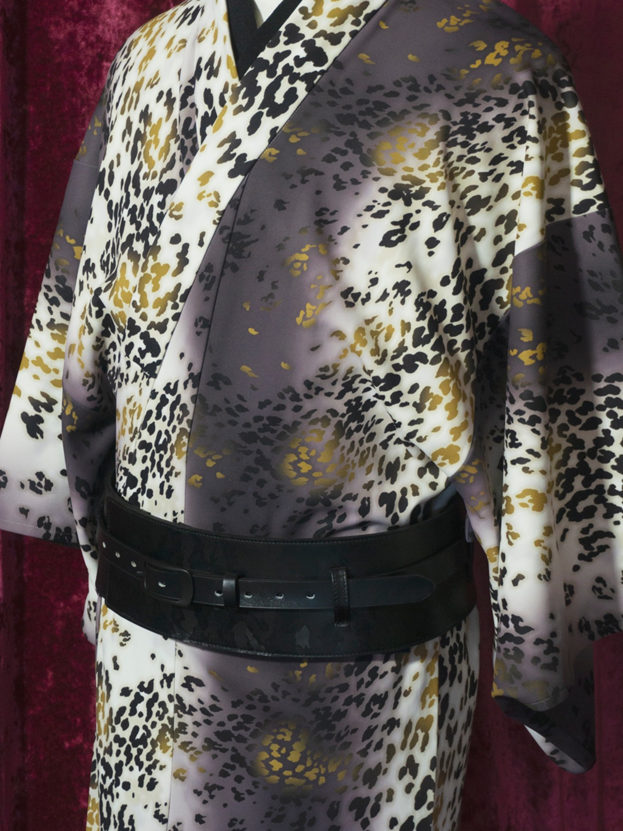 【男女兼用 Unisex】Rumi Rockベルト帯 カモブラック　[E1465 E1466]