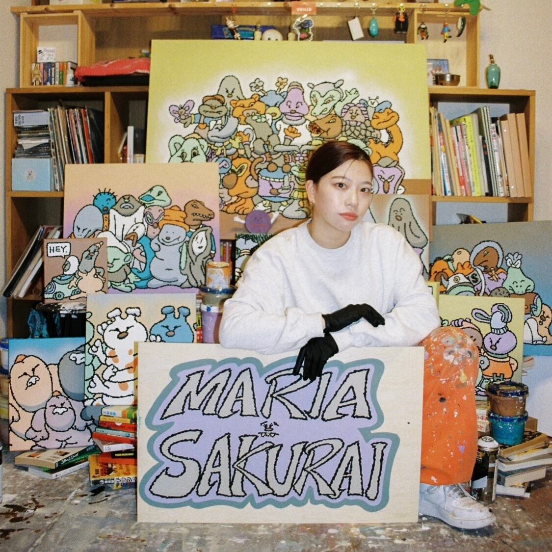 TURFLINE × 櫻井万里明（サクライマリア） Black | turfline