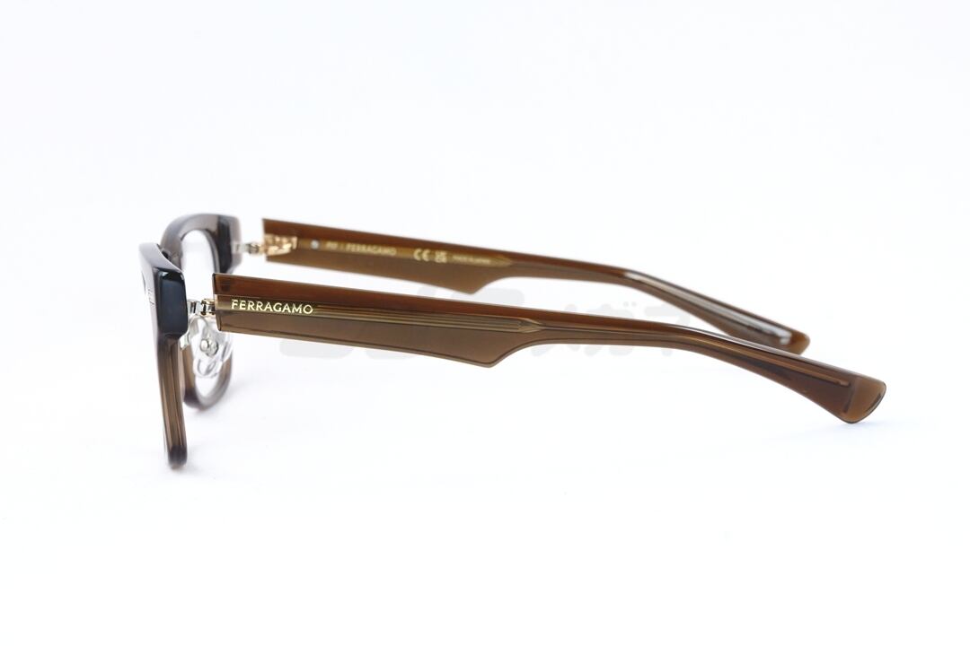 999.9×Ferragamo クリア メガネ SF9016 210 コラボモデル アジアン