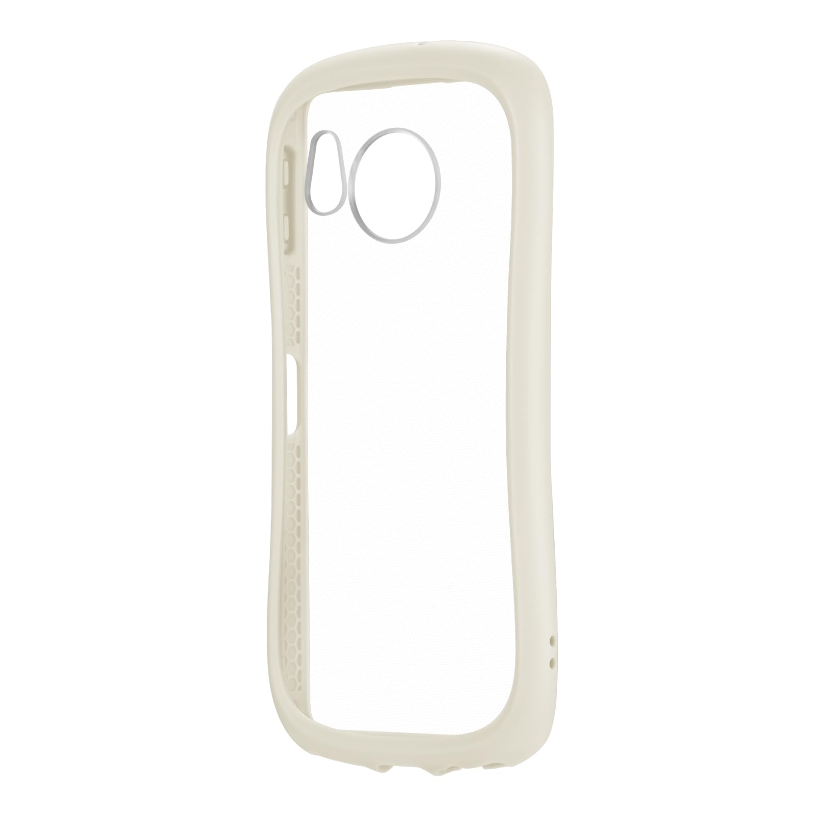 ルプラス(Leplus) AQUOS sense8 SH-54D/SHG11 耐衝撃ハイブリッドケース 「ViAMO fly」 TPU PC 保護 シェルカバー 背面クリア ストラップ LN-23WQ1VMFWH