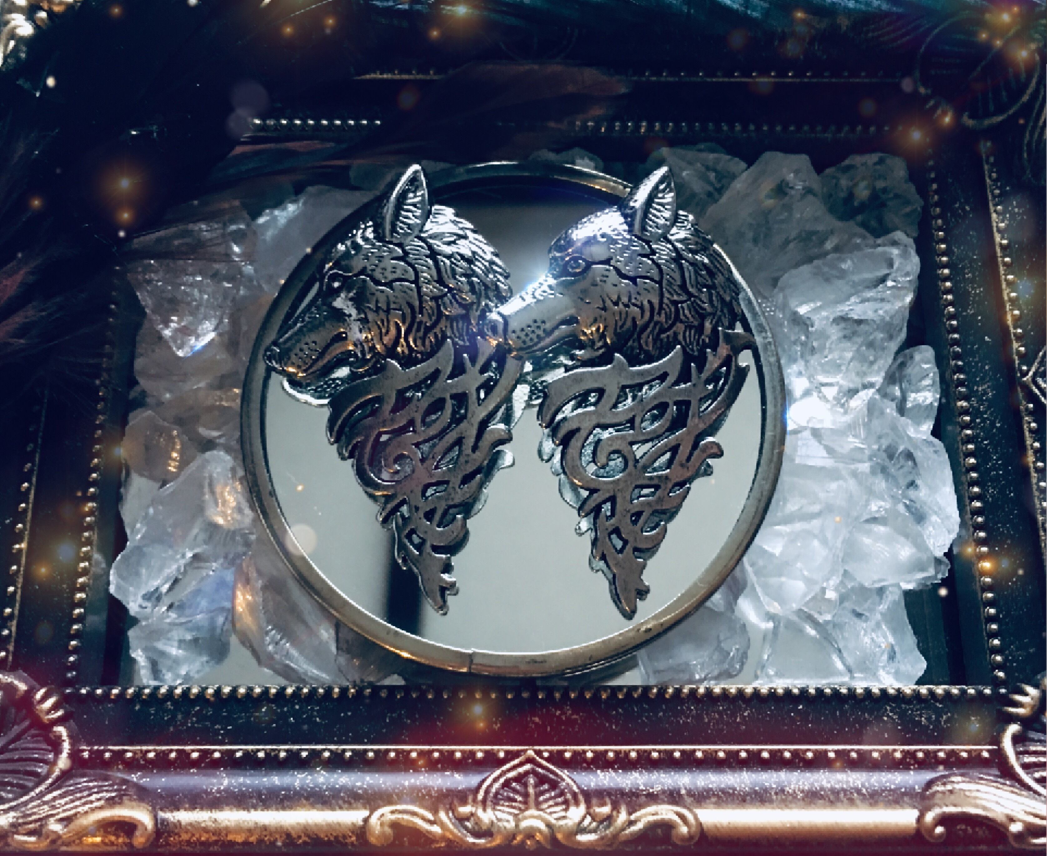 1ピース ヴィンテージ パンクウルフバッジ ブローチ ラペルピン シャツ襟ジュエリー