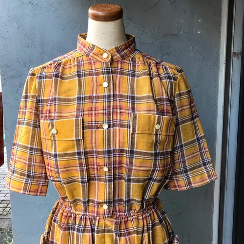 タータンチェックワンピース