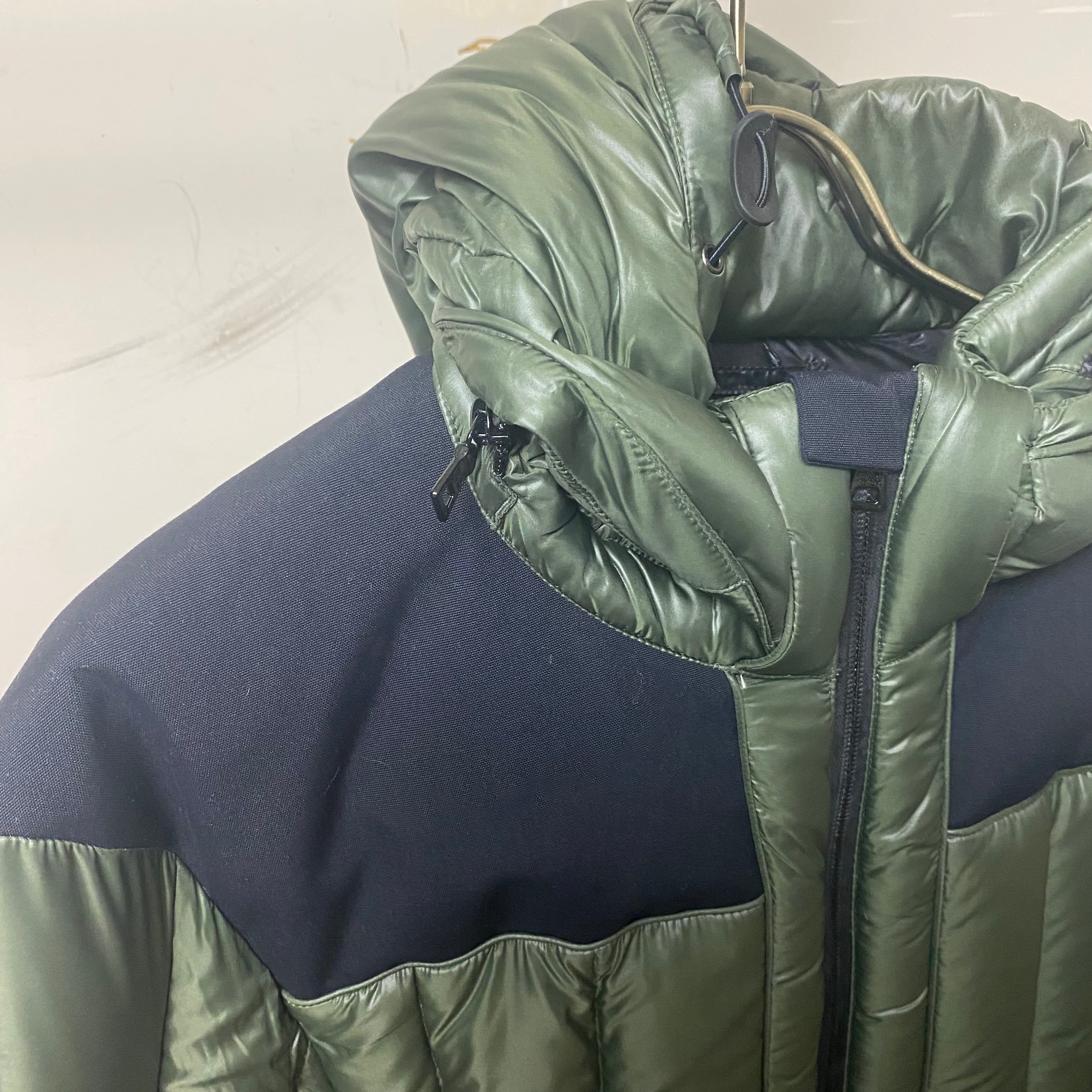 prada sport downcoat 中綿 PRADA SPORT white down jacket & hat | NOIR ONLINE