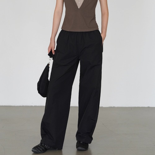 ウエストドロストストレートパンツ ・19274