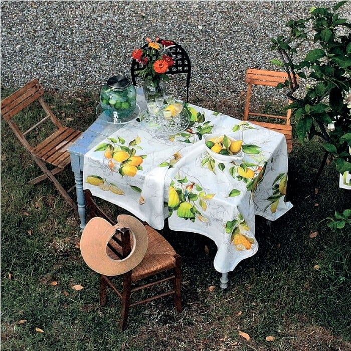 リネンテーブルクロス リモンチェッロ【円形170cm】 | 〈Lucca〉ルッカ