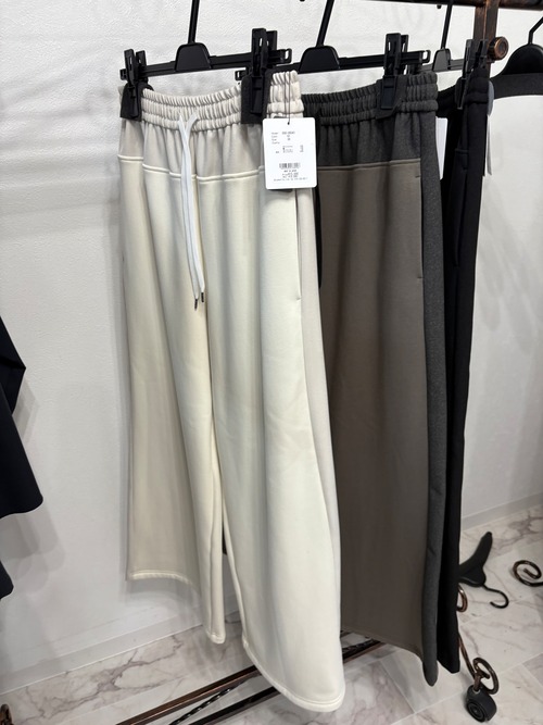 qtume ボンバーヒートリメイクワイドパンツ　55026541