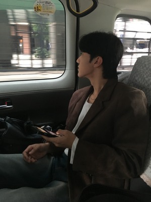 Maison Lined Suede Blazer (Brown)