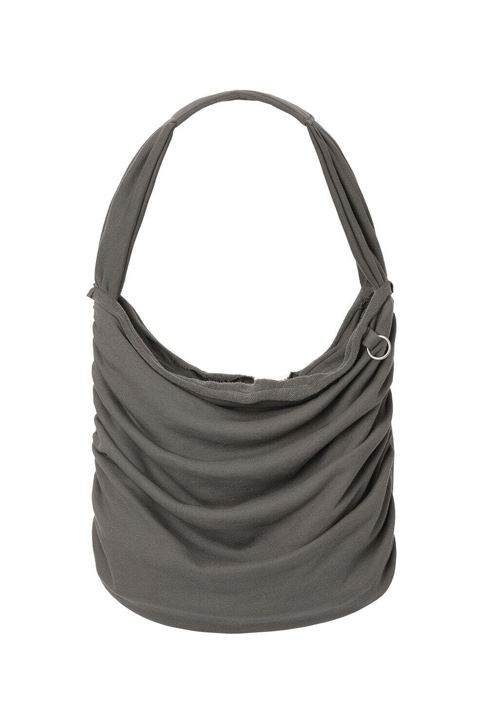 threetimes スリータイムズ minimoon ミニムーン バッグ 韓国 threetimes] Munchkin bag Charcoal 正規品 韓国ブランド 韓国通販