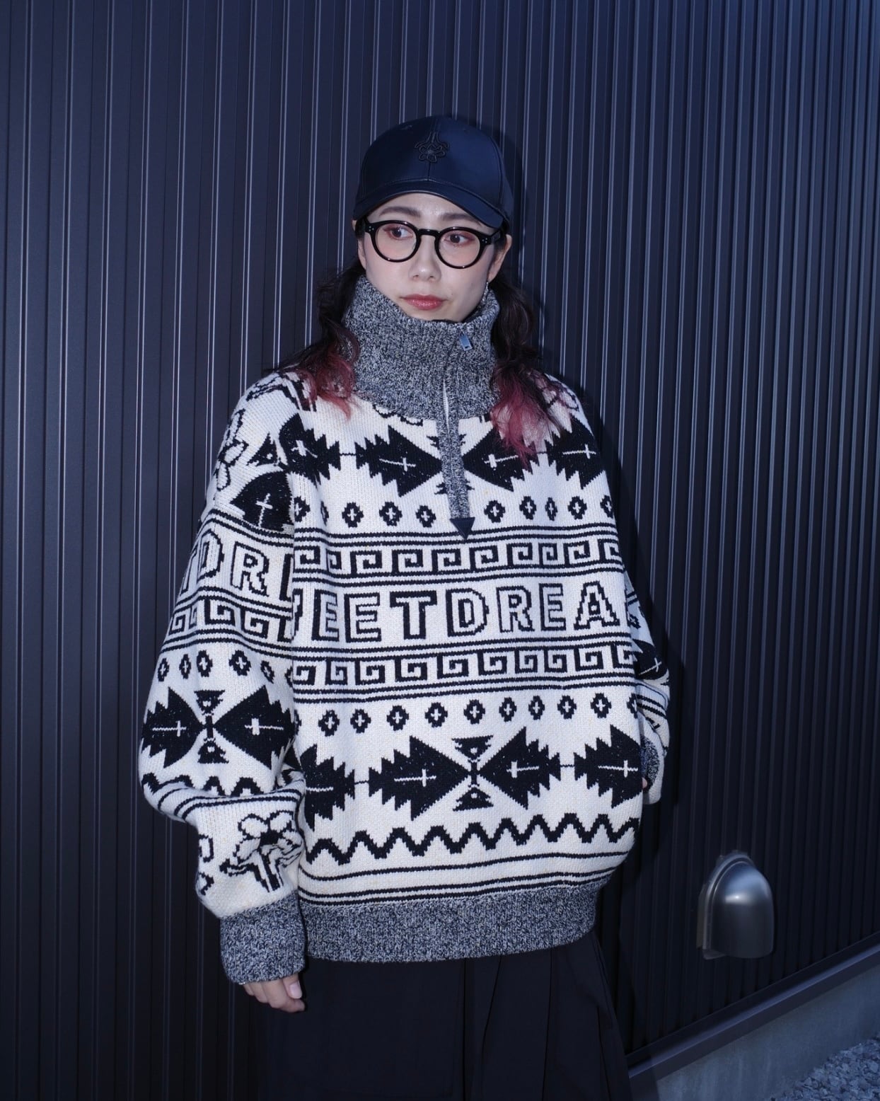 Nordic Half Zip Sweater | AMBERGLEAM